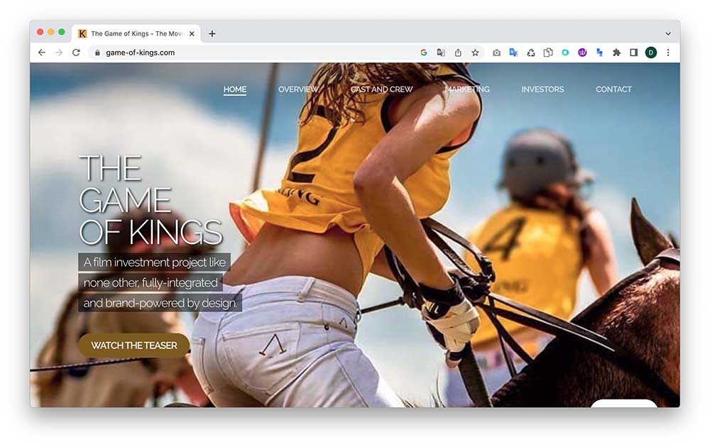 Game of Kings film - XP Digital Experience Web Agency