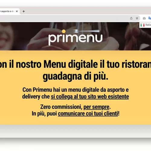 Primenu – Menu online e marketing digitale per ristoranti