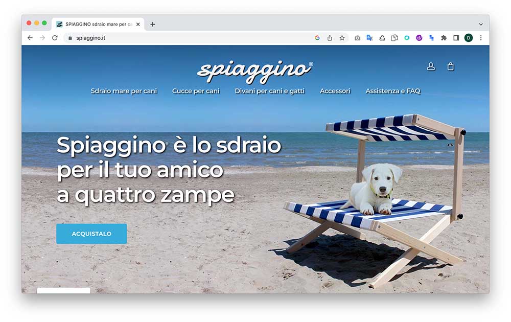 Spiaggino Pets - XP Digital Experience Web Agency